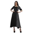 thumbnail image 1 of Moomaya Robe Midi en Viscose à Imprimé Style Santoon, Encolure Dégagée, Décontractée, pour Femmes, 1 of 4