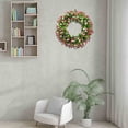 thumbnail image 4 of Renjiang Spring Wreaths for Front Door 15 Inch, Door Wreath for Spring and Summer with Flowers, Spring, Green Yellow Floral Wreath for All Seasons Home Decoration, 4 of 5