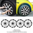 thumbnail image 3 of Bouchon de Moyeu de Roue Style Étoile 18 Pouces, Protection Complète, Surface Mate Givrée, Couverture de Moyeu de Roue pour 2017-2023, 3 of 7