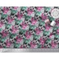 thumbnail image 3 of Soimoi Cotton Voile Fabric Skull Halloween Decor Fabric Printed Yard 42 Inch Wide, 3 of 3
