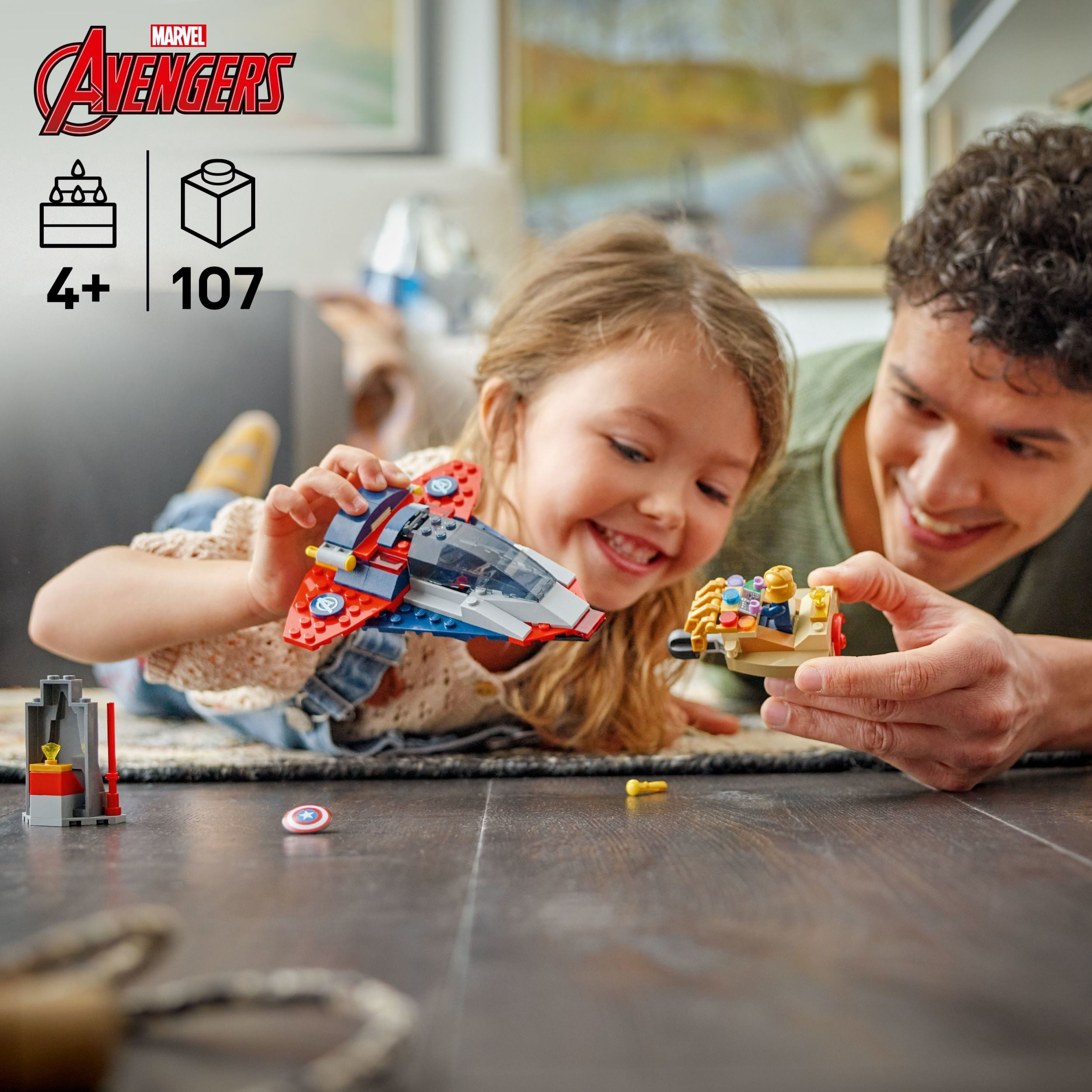LEGO Marvel Capitaine America contre Thanos, Avec Deux Figurines 76319