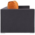 thumbnail image 2 of Modway Convene Outdoor Patio Furniture Sofa, Orange, 2 of 5