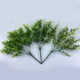 thumbnail image 4 of 10 Pieces ABS Fake Plant Portable Replacement Vivid Simulation Balcony Restaurant Coffee House Artificial Leaves 35g, 4 of 9
