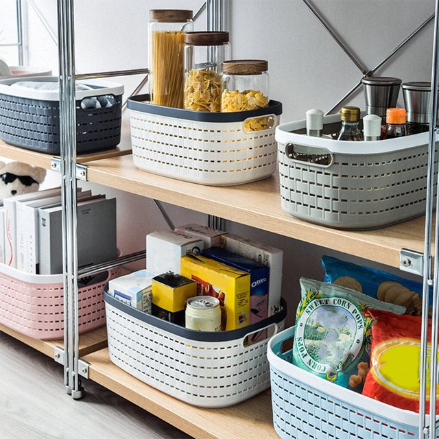 Save Space With Multi-colored Container Plastic Organizing Plastic Dustproof Organizer Box For Storage Organizing white L