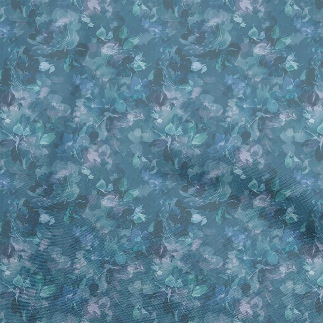 oneOone Rayon Navy Blue Fabric Abstract Floral Sewing Craft Projects Fabric Prints By Yard 56 Inch Wide