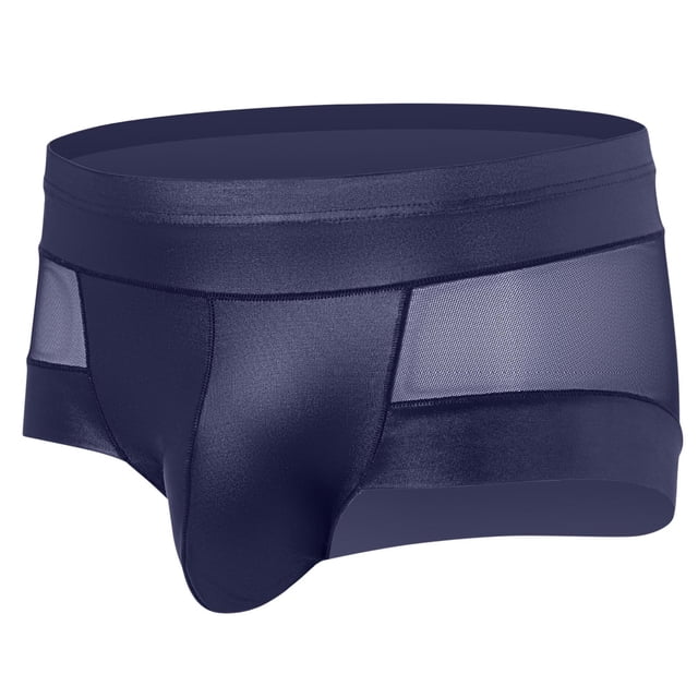 EOYWHK Boxer Briefs for Men,Soft Breathable Underwear,Clear Bandage Seamless Mesh Trunks