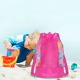 thumbnail image 4 of Dvkptbk Nylon Double Shoulder Net Bag Outdoor Beach Bag for Children's Beach Toys Storage Bag for Playing Sand Tools Beach Bag Large Capacity Bag Swimming, 4 of 6