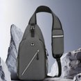 thumbnail image 1 of Fridja Clearance！ Men's Chest Bag and Multi Functional Backpack Sports and Leisure Lightweight and Trendy Single Shoulder Bag Men's Fashion Student Crossbody Bag, 1 of 5