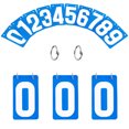 thumbnail image 1 of GOGO 4 Sets Number Cards, PVC Portable 0-9 Flip Scorekeeper, 3-1/8" x 5-1/2" - Blue, 1 of 8