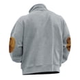 thumbnail image 4 of QIPOPIQ Unisex-Adult Fleece Quarter-Zip Cadet Collar Sweatshirt Clearance, 4 of 6