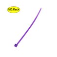thumbnail image 1 of Unique Bargains Nylon Cable Ties 4-Inch Self-Locking Zip Ties 0.09-Inch Width Purple 100pcs, 1 of 4