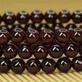 thumbnail image 4 of Bracelet Extensible Unisexe en Perles Rondes de 6 mm en Grenat Rouge Naturel de Qualité A 7 Pouces, 4 of 5