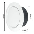thumbnail image 3 of ABS Tuyere Ceiling Air Supply Mountable HOT AIR Vent Grille Cover Easy Diffuser, 3 of 9