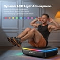 thumbnail image 2 of MERACH LED Light Vibration Plate Exercise Machine, Vibrating Muscle Toner, Bluetooth Speaker Whole Body Workout Fitness Platform with Resistance Bands, 330lb Capacity, 2 of 9