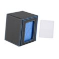 thumbnail image 3 of jinwen Card Deck Box Card Deck Storage Box, Transparent Window Album Card Holder Case Card Cards Case TCG Cards Protector Decks Case black blue, 3 of 9