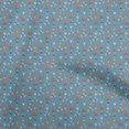 thumbnail image 1 of oneOone Viscose Chiffon Dusty Blue Fabric Floral Craft Projects Decor Fabric Printed By The Yard 42 Inch Wide, 1 of 5