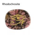 thumbnail image 1 of CUITING Natural Pocket Stone Engraved ”Eye of Horus” Inspirational Positive Word-Spotted Stone, 1 of 6