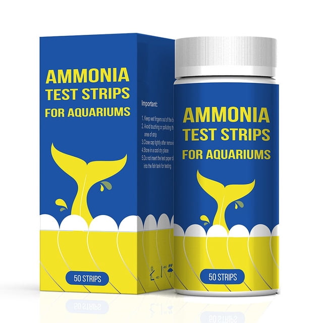 50pcs Ammonia Nitrogen Quick Water Quality Test Strips Paper Kit for Aquarium