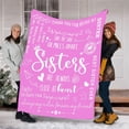 thumbnail image 1 of Dvkptbk Envelope Flannel Blanket Print Sister Envelope Blanket Birthday Gift Friend Blanket, 1 of 5