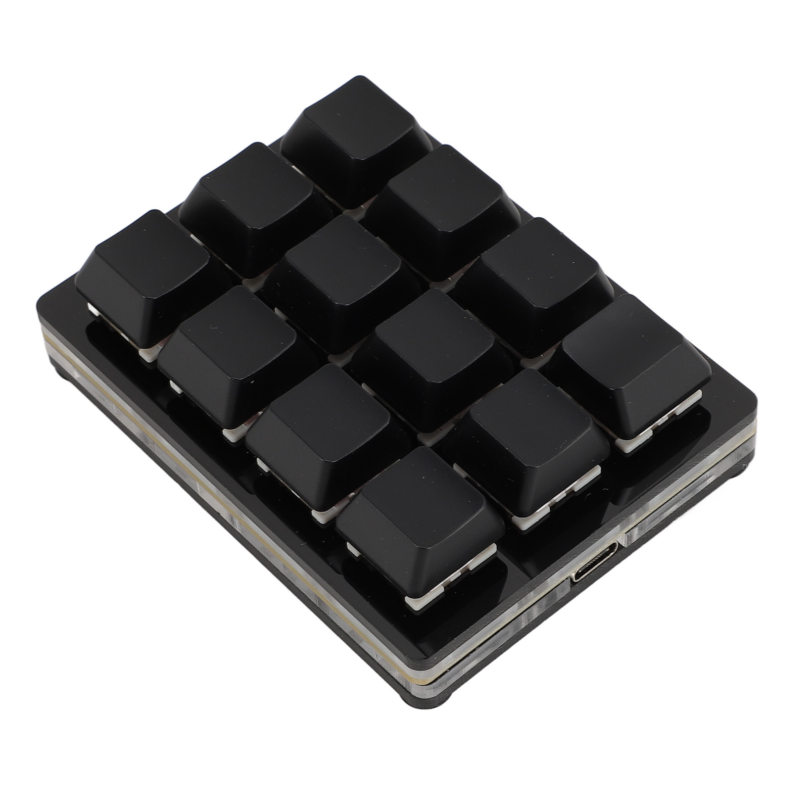 12 Key Mechanical Gaming Keyboard, One Handed Programmable Mechanical Keyboard, RGB Multifunctional Mechanical Gaming Keypad Mini USB Wired RGB Red Switch Macro Keyboard