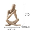 thumbnail image 2 of Meitianfacai Statue de Lecture Abstraite Étagère Décorative Ornement de Bureau, 2 of 2
