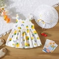 thumbnail image 2 of Robes pour Bébé Robe Tutu Sans Manches Robes d'Été pour Filles avec Chapeaux Deux Pièces Robe de Fée Tout-Petit 110/12, 2 of 5