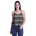 thumbnail image 4 of Moomaya Printed Womens Spaghetti Strap Crop Top Cami Summer Tops, 4 of 5