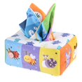thumbnail image 4 of Baby Tissue Box Toys Preschool Educational Toys Crinkle Tissues for Newborns Animals, 4 of 8