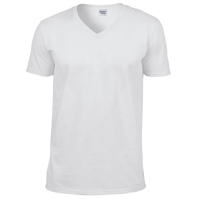 Gildan T-Shirt à Manches Courtes à Col en V Style Doux pour Hommes