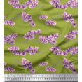 thumbnail image 1 of Soimoi Polyester Crepe Fabric Orchid Floral Print Fabric by Yard 42 Inch Wide, 1 of 1