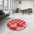 thumbnail image 4 of Ahgly Tapis Rectangulaire Lavable en Machine Intérieur Transitionnel Rouge Pastel Rose, 3 Pieds x 5 Pieds, 4 of 7