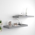 thumbnail image 1 of vidaXL Floating Wall Shelves 2 pcs Grey 60x23.5x3.8 cm MDF, 1 of 4