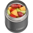 thumbnail image 2 of Bocal à Aliments Isolé Sous Vide Thermos Acier Inoxydable 10 oz Avec Poignée - Noir Mat, 2 of 3