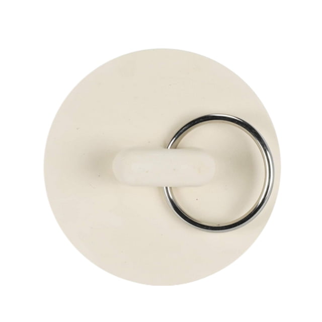 White Rubber Bathtub Plug Wash Basin Bathtub Plug Drain Pipe Plug Plug Water Plug