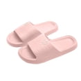 thumbnail image 1 of Mens and Womens Home Slippers Simplicity Solid Color Quick Drying Soft Sole Comfortable Non-Slip Indoor and Outdoor EVA Slippers Pink-07, 1 of 7