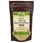 NOW Natural Foods, Organic Textured Soy Protein Granules, Non-GMO, Versatile, Vegetable-Sourced Protein, 8-Ounce (Packaging May Vary)