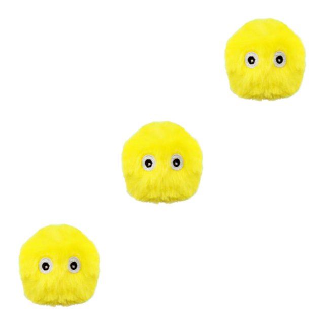 Transemion Durable And Long-lasting Cat Toy For Interactive Play Healthy And Hygienic yellow 3Set