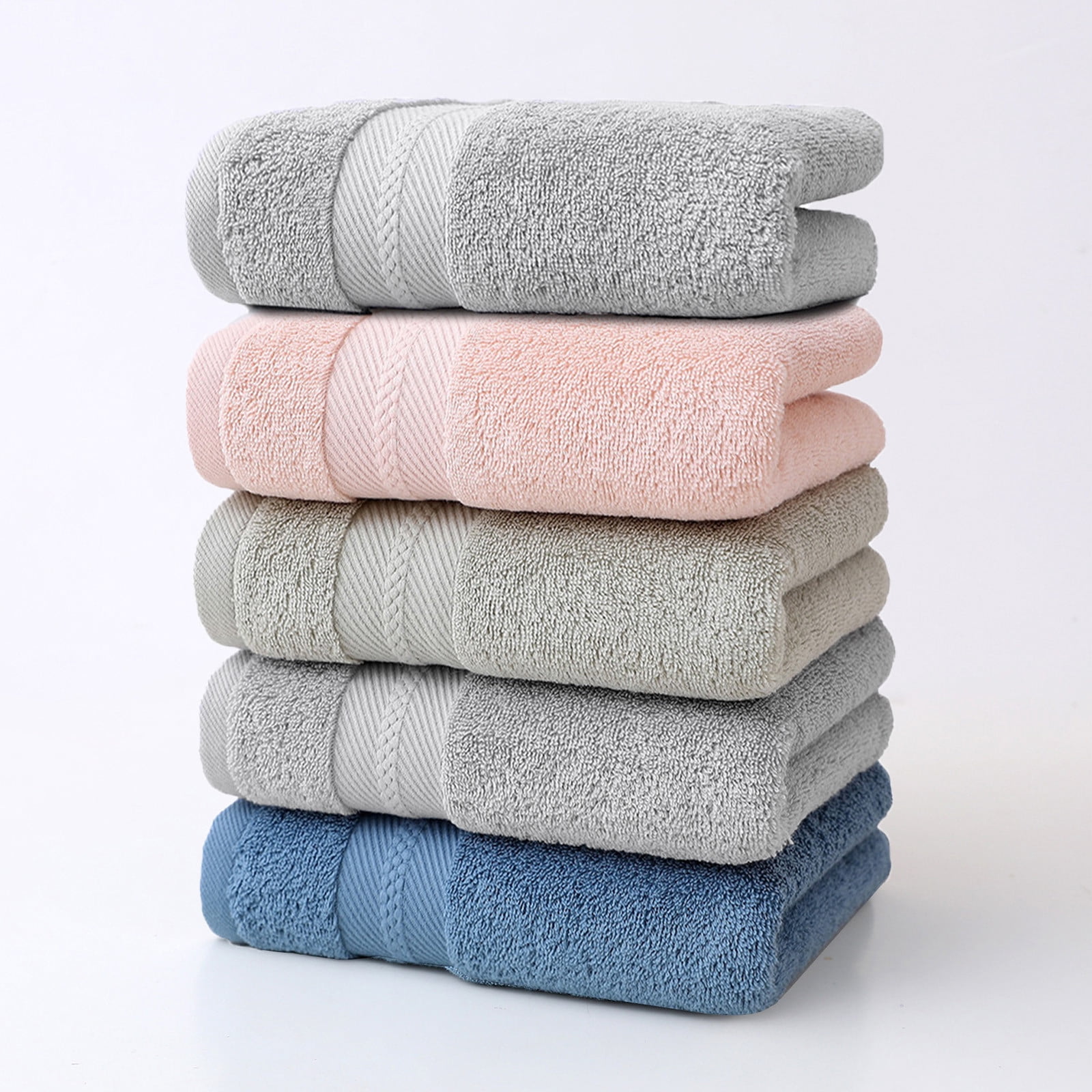 Fridja Home Necessities 5 Pcs Bath Towels Set for Bathroom Thick Soft Absorbent Towel Set of 5 Household Wash Face Gift Towel