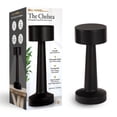 thumbnail image 1 of Bell + Howell Chelsea Table Lamp Small Cordless Touch LED Rechargeable Lamp for Bedside Desk Nightstand Midnight Black, 1 of 10
