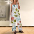 thumbnail image 2 of Birdeem Women Ladies Printed Summer Sleeveless Backless Loose Long Playsuits Rompers Jumpsuit, 2 of 11