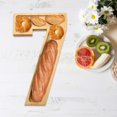 thumbnail image 5 of wycnly Number Tray Fruit Cheese Platter Vegetable Food Wooden Board Large 11.6in Fillable Frame Party Snack Serving Clearance, 5 of 5