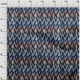 thumbnail image 2 of oneOone Cotton Poplin Fabric Chevron Ikat Print Sewing Fabric BTY 42 Inch Wide, 2 of 4