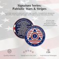 thumbnail image 3 of Stars and Stripes Alcoholics Anonymous Chip with 7th Step Prayer on Back Coin Capsule Included (Available in 1-50 Years), 3 of 4