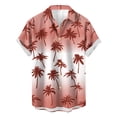thumbnail image 1 of Weiqiqre Mens T-shirts Loose Fit, Floral Print Tropical Button Down Shirts, 1 of 3