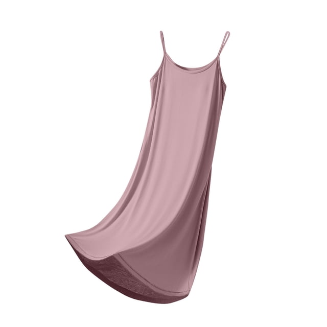 ShomPort Robe de Pyjama d'Été pour Femme Respirante Sans Manches Robe de Détente Chemise de Nuit
