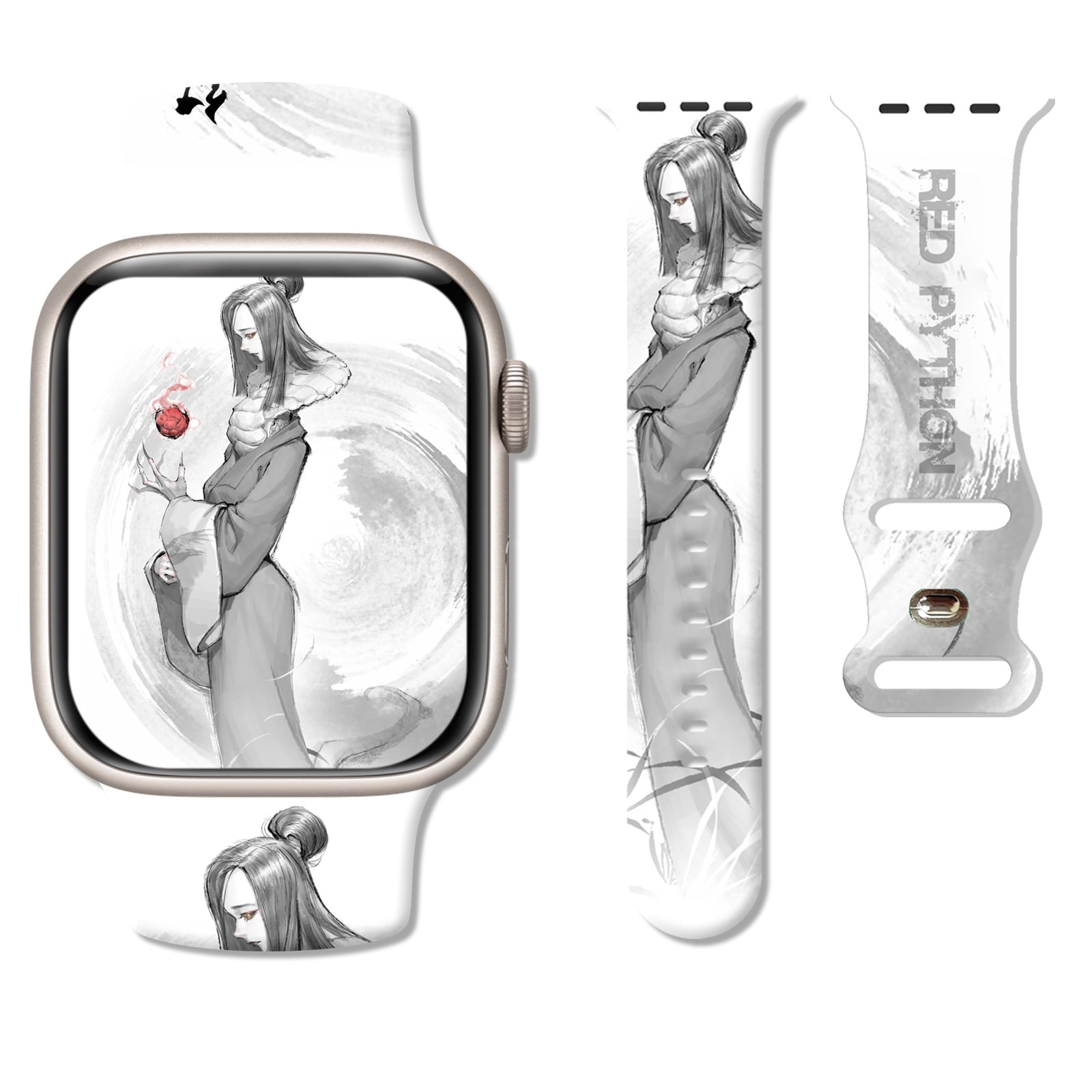 XIHAMA Sport Band Compatible with Apple Watch Band 38mm 40mm 41mm 42mm 44mm 45mm 49mm for Men and Women, Adjustable Soft Silicone Replacement Smart Watch Wristband for iWatch Series 1 to 9/ultra