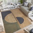 thumbnail image 3 of Casavani Eco-Friendly Handmade Cotton Area Rug, Brown 4x7 Ft, 3 of 6