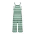 thumbnail image 4 of FAIWAD Rompers for Women Summer Casual Short Jumpsuits Overalls with Pockets 2024 Striped Jumpers, 4 of 5