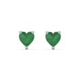 thumbnail image 1 of Boucles d'Oreilles Clous Pierre de Naissance Cœur, 1 of 4