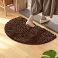 thumbnail image 4 of Half Round Water Absorbing Non-Slip Carpet Mat for Bathroom and Bedroom 40x60cm Soft Microfiber Area Rug with Rubber Backing Easy Care and Stylish Design, 4 of 6